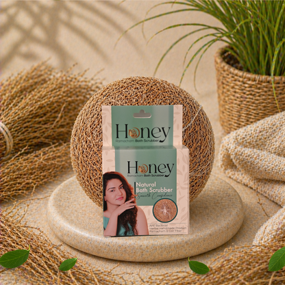 Honey Ramacham Natural Bath Scrubber (Pack of 2)