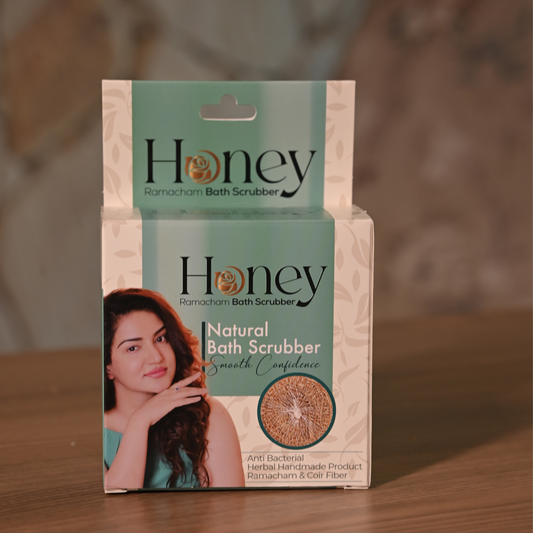 Honey Ramacham Natural Bath Scrubber (Pack of 2)