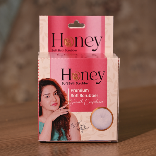 Honey Premium Soft Bath Scrubber (Pack of 2)